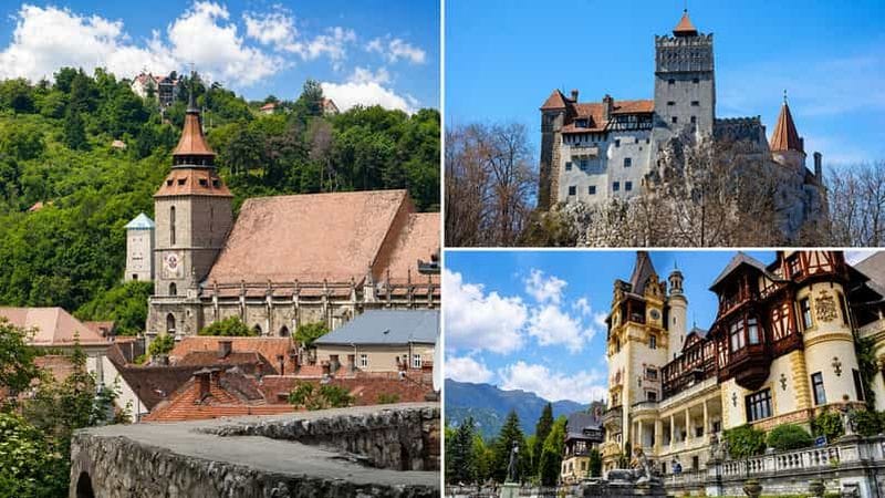 Billet Depuis Bucarest : excursion privée d'une journée en Transylvanie : Peles, Bran et Brasov