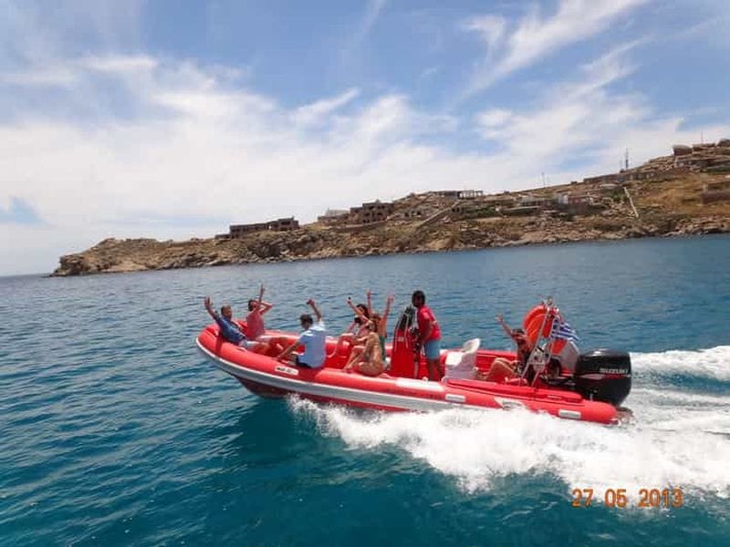 Billet Mykonos : Excursion en bateau privé et safari en mer avec masque et tuba