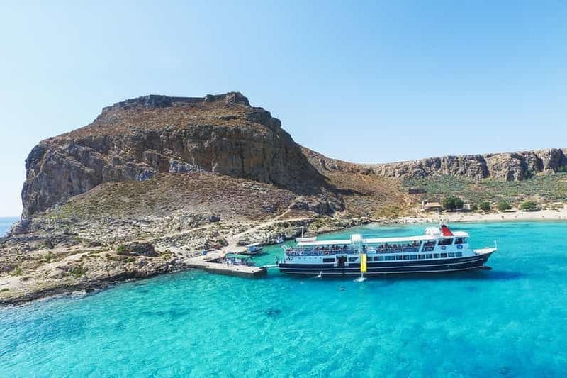 Billet Depuis le port de Kissamos : croisière en bateau vers la lagune de Balos et Gramvousa