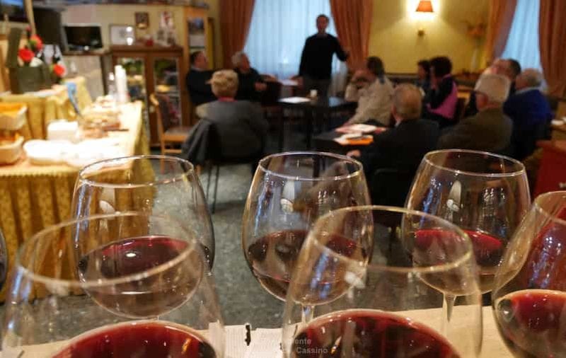 Billet Aperitivo avec l'histoire du Monte Cassino et le vin Gustav