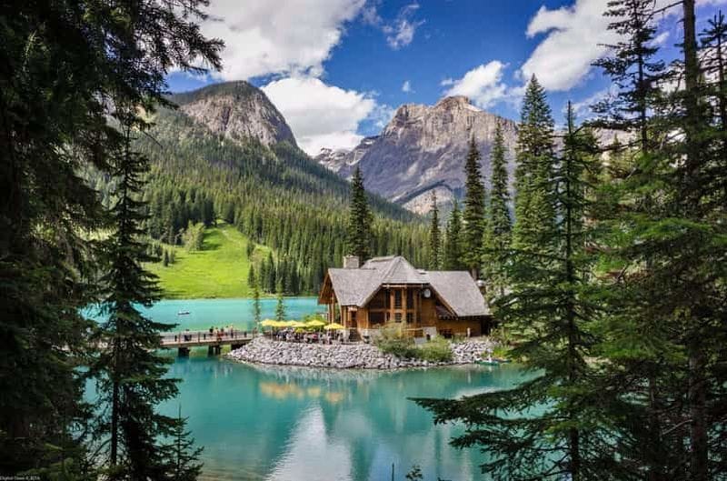 Billet Lac Emerald, Moraine, Louise, Canyon Johnston et ville de Banff
