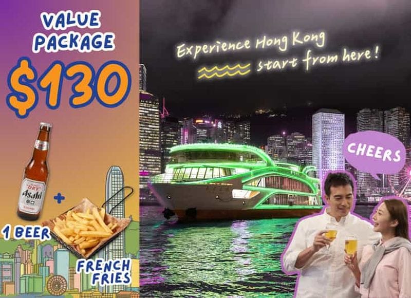 Billet Hong Kong : expérience nocturne avec bar et visite de la Perle de l'Orient