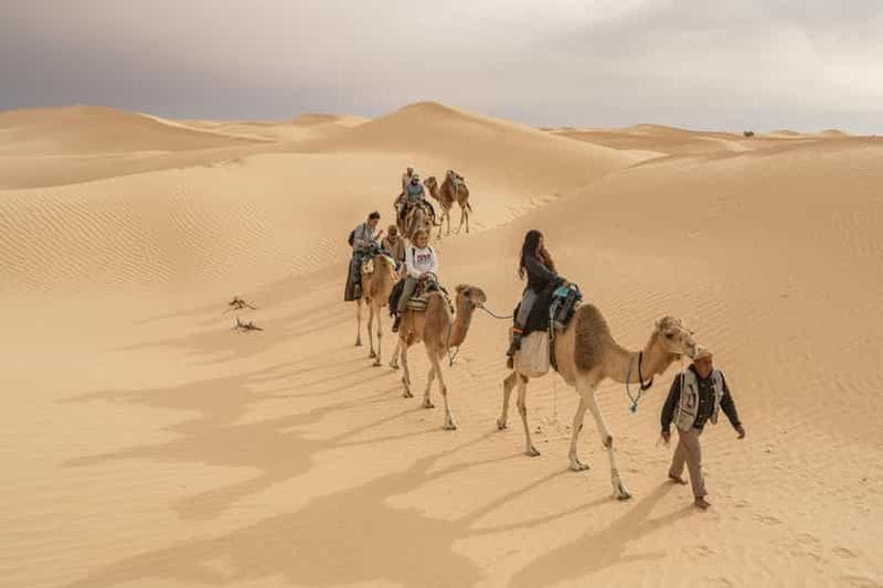 Billet Depuis Djerba : visite guidée du Sahara en 4x4 à Ksar Ghilane et Matmata