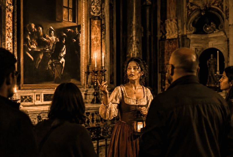 Billet Visite théâtrale : Le Caravage interdit, la Rome du péché et l'art sacré