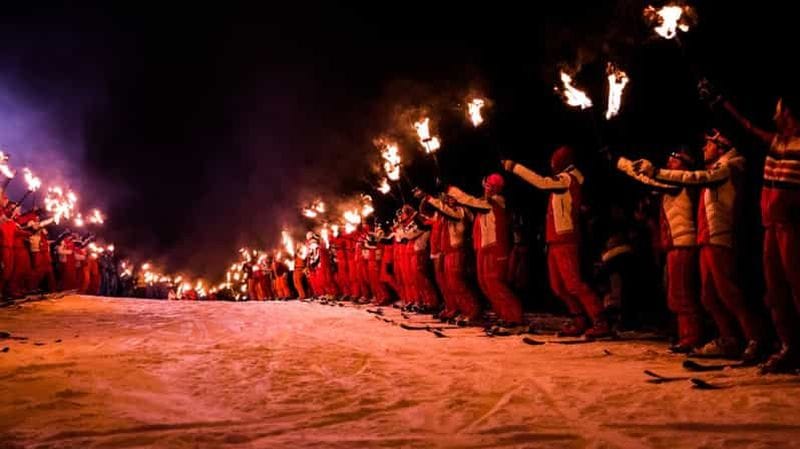 Billet Méribel - Descente à ski avec flambeaux