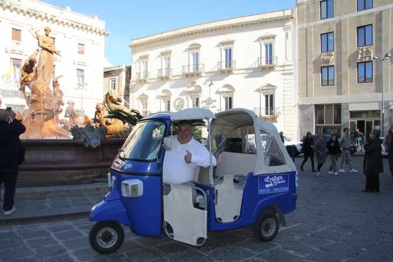 Billet Ortygie : visite en tuk-tuk, ruelles historiques, mythologie et panoramas