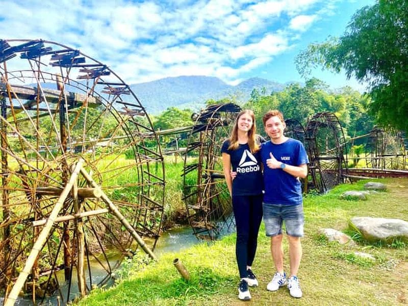 Billet PU LUONG : visite d'une journée : randonnée, tissage de la soie, rafting et cascade