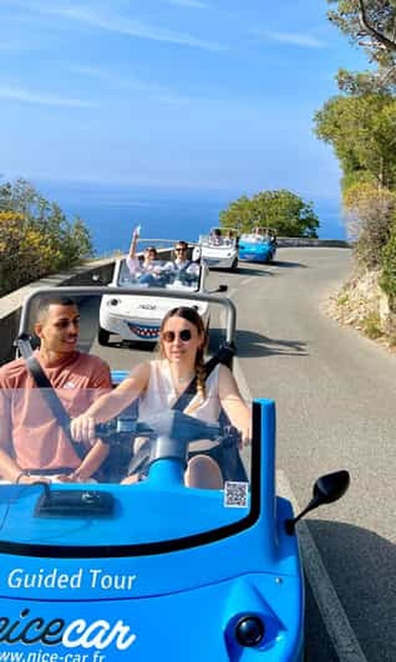 Billet Nice : visite guidée de la Côte d’Azur en voiture décapotable NiceCar