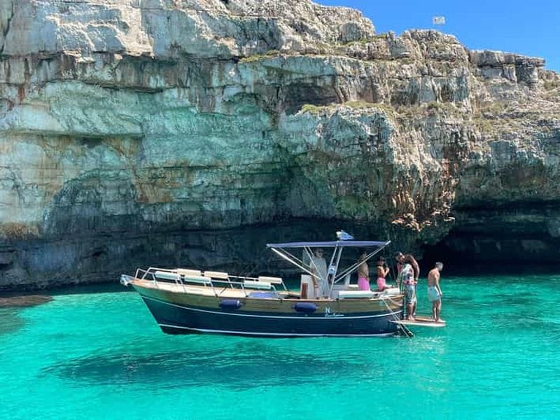 Billet Santa Maria di Leuca : Excursion en bateau, grottes et plongée avec tuba