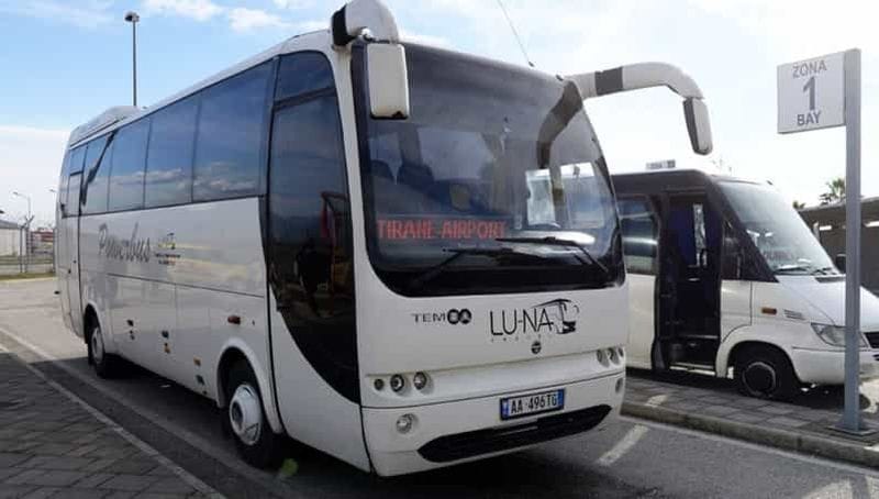 Billet Aéroport de Tirana : Transfert en bus de/vers Tirana Central