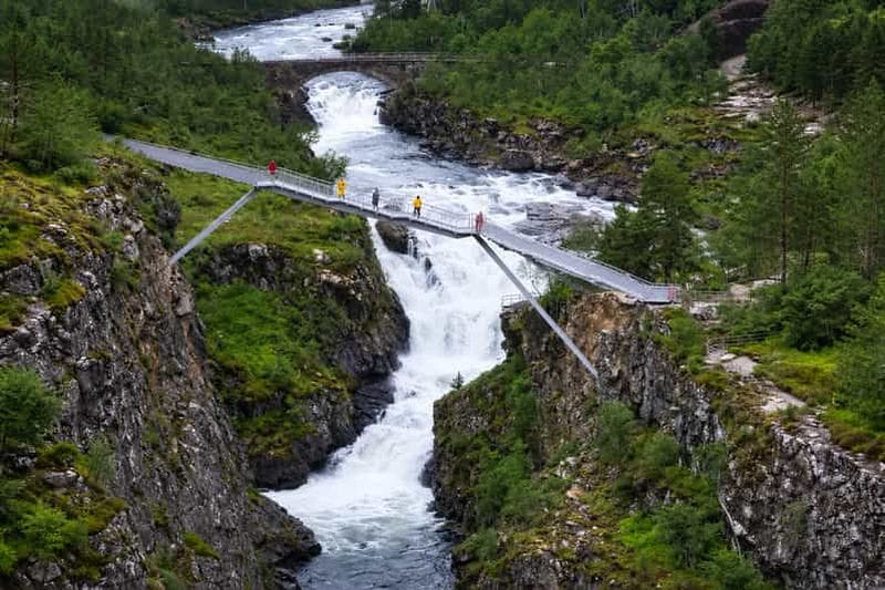 Billet Eidfjord : cascade de Vøringsfossen et promenade sur le Sky Bridge 2,5 h