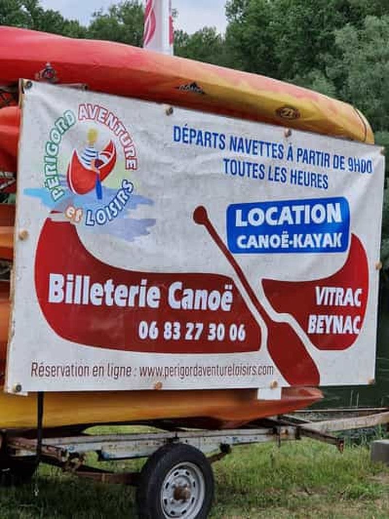 Billet Vitrac: Canoë/kayak Dordogne Parcours Châteaux (15 km)