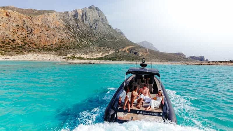 Billet Kissamos : croisière en hors-bord en petit groupe vers Balos et Gramvousa