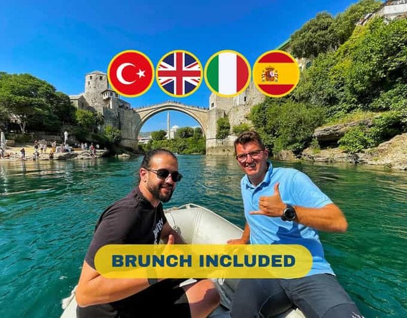 Billet Mostar, maison des derviches Blagaj, Počitelj, cascades et brunch
