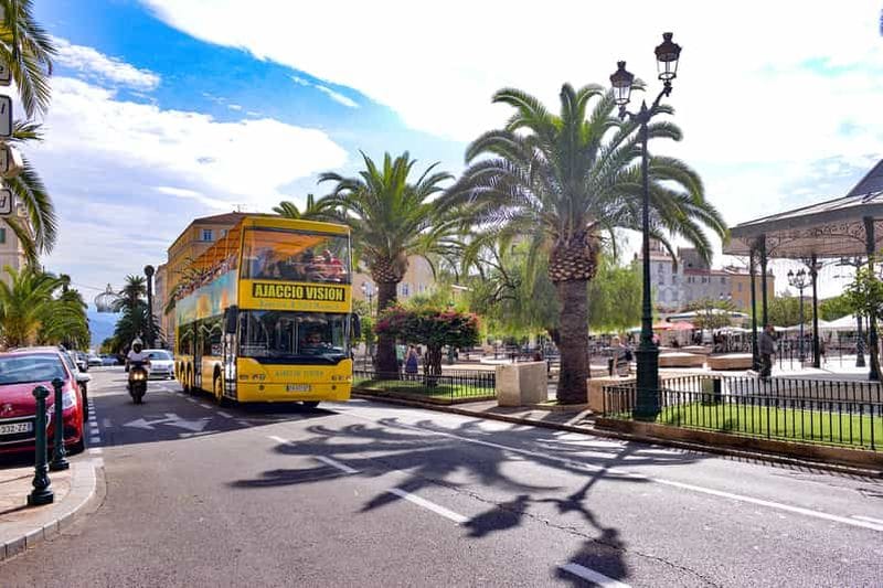Billet Ajaccio : Visite en bus à toit ouvert de la ville et de la côte