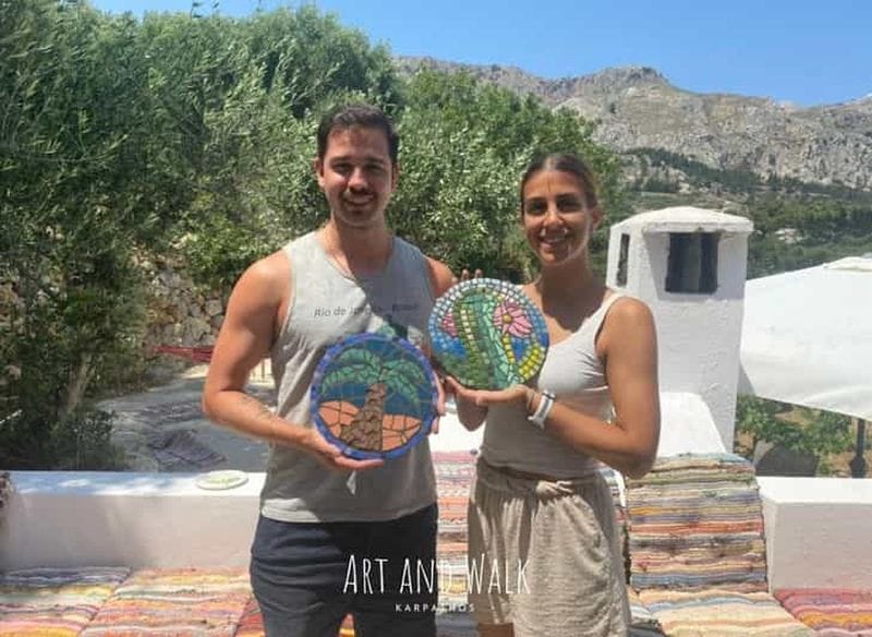 Billet Karpathos : atelier de mosaïque avec des artistes locaux