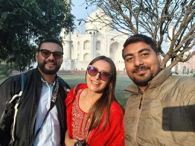 Billet Delhi : visite d'une journée au Taj Mahal au lever du soleil, au fort d'Agra et à Mehtab Bagh
