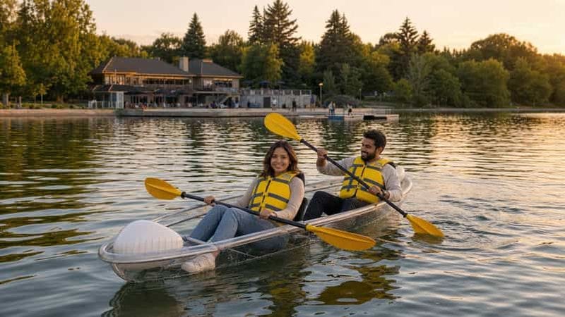 Billet Edmonton : location de kayak transparent au parc William Hawrelak