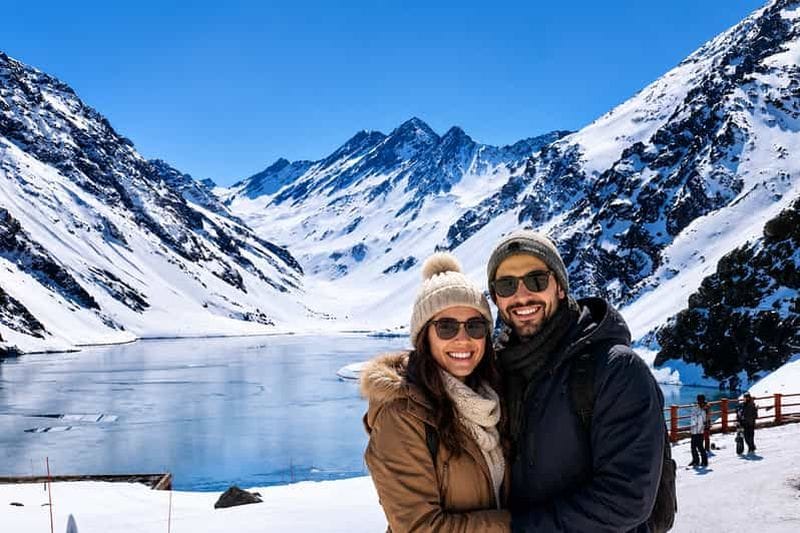 Billet Santiago : Excursion d'une journée à Portillo et Laguna del Inca avec pique-nique