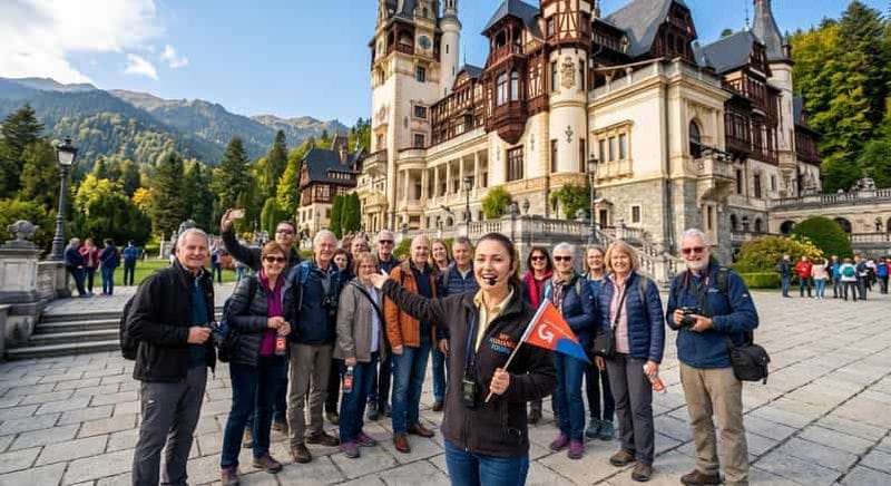Billet Depuis Bucarest : excursion d'une journée au château de Dracula, au château de Peles et à Brașov