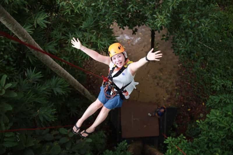 Billet Koh Samui : Aventure en tyrolienne à Samui avec service de transfert