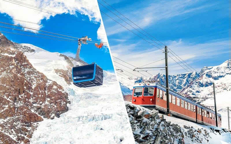 Billet Combo : Matterhorn Glacier Paradise Cable Car + Billets Gornergrat Railway