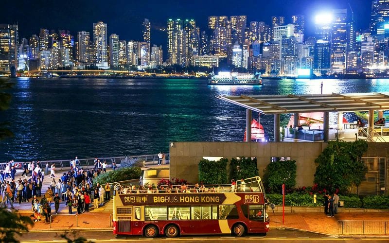 Billet Big Bus : Visite nocturne de Hong Kong et Kowloon