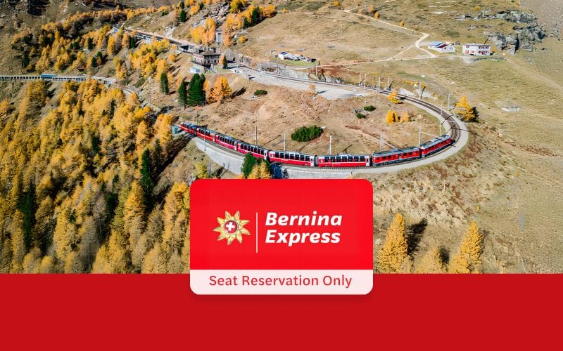 Billet Réservation de sièges pour le Bernina Express