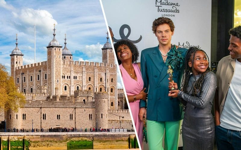 Billet Combo : Billets pour la Tour de Londres avec accès aux joyaux de la couronne + Billets pour Madame Tussauds