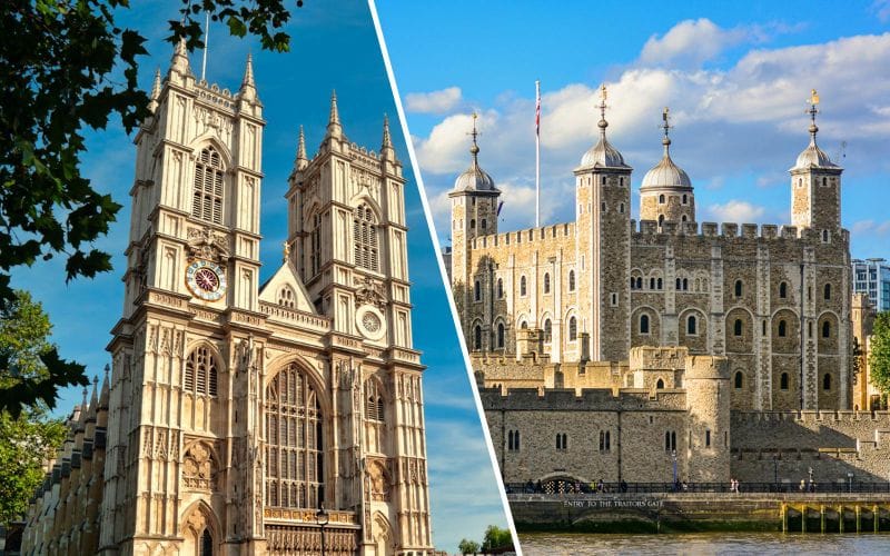 Billet Combo : Billets d'entrée pour l'Abbaye de Westminster et la Tour de Londres