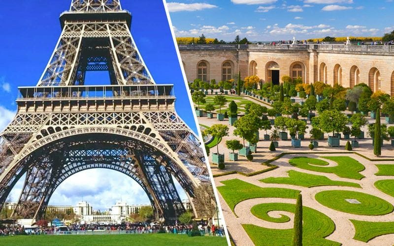 Billet Visite guidée au sommet de la Tour Eiffel avec billets d'accès complet au Château de Versailles