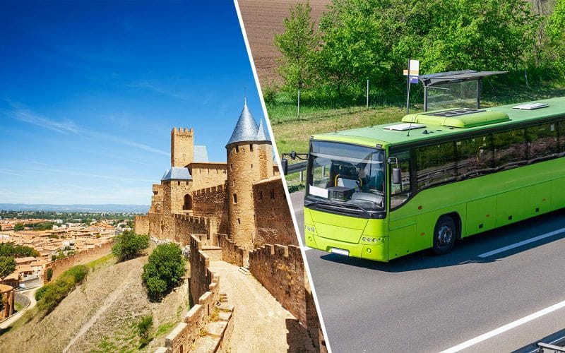 Billet Combo : Billets coupe-file pour le château de Carcassonne avec audioguide + transport depuis Toulouse