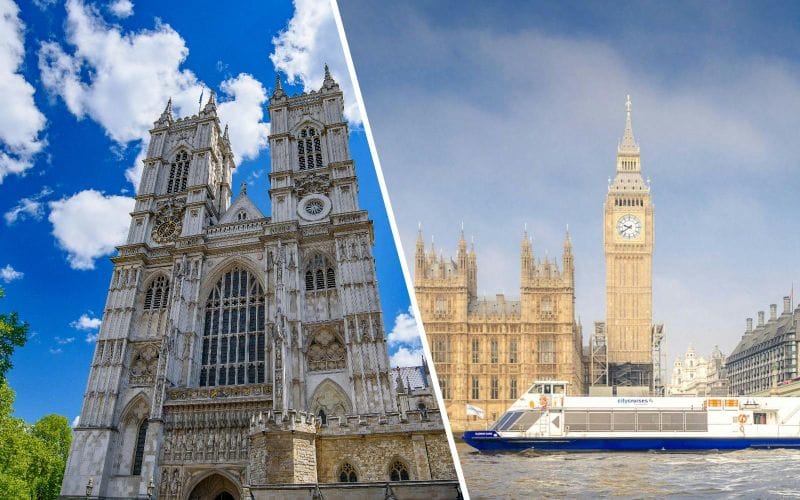 Billet Combo : Billets pour l’abbaye de Westminster avec audioguide + croisière touristique sur la Tamise