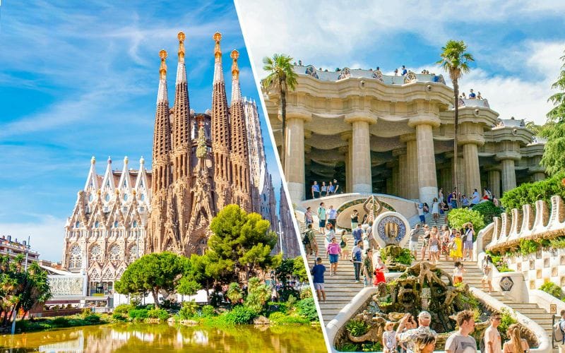 Billet Combo : Billets pour le Parc Güell + Entrée accompagnée à la Sagrada Família
