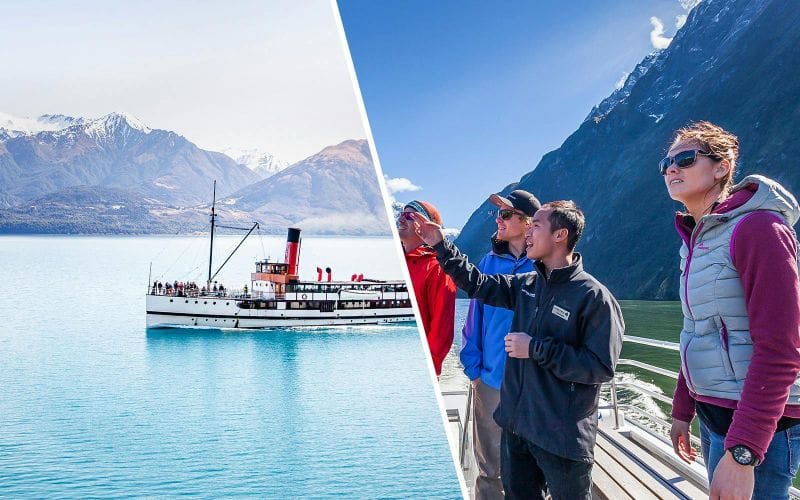 Billet Combo (économisez 5 %) : Croisière dans le Milford Sound et le TSS Earnslaw sur le lac Wakatipu