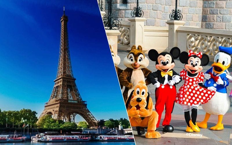 Billet Combo : Visite du sommet de la Tour Eiffel + Billets pour Disneyland® Paris