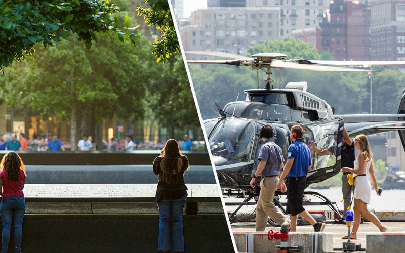 Billet Combo : Billets pour le musée du mémorial du 11 septembre + Tour de 15 minutes en hélicoptère à New York