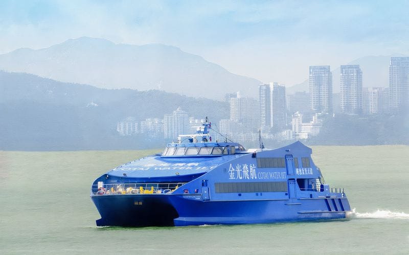 Billet Billets Cotai Water Jet  : Du terminal ferry de Hong Kong-Macau au terminal ferry de Macao Taipa