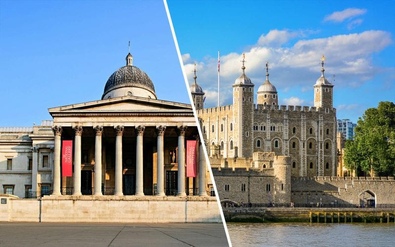 Billet Combo : Visite guidée de la National Gallery + Billets pour la Tour de Londres