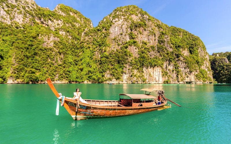 Billet Au départ de Phi Phi : visite en bateau à longue queue de Maya Bay avec plongée au tuba