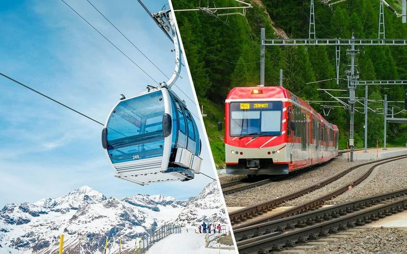 Billet Combo : Billets pour le téléphérique Matterhorn Glacier Paradise avec la navette de Zermatt