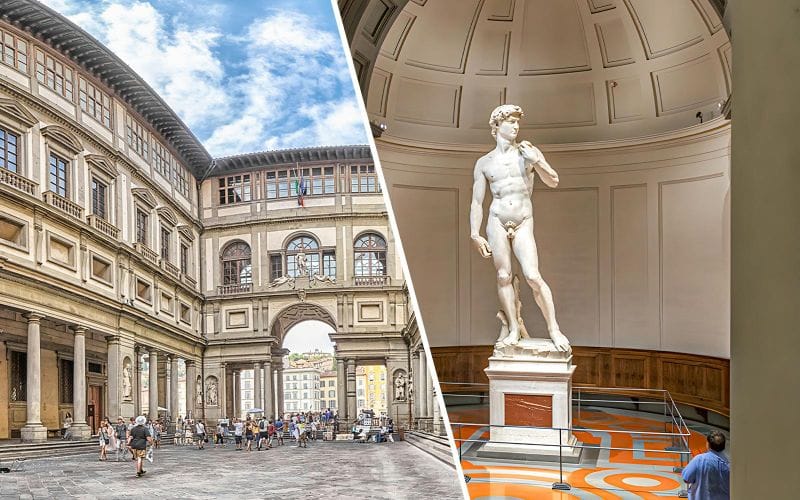 Billet Combo : Visite guidée de la Galerie des Offices + Galerie de l'Académie