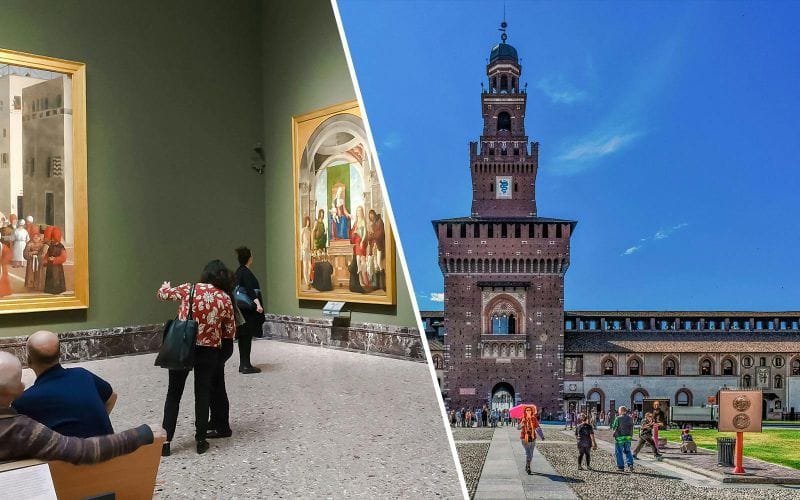 Billet Combo : Billets d'entrée Pinacothèque de Brera + Château des Sforza avec audioguide