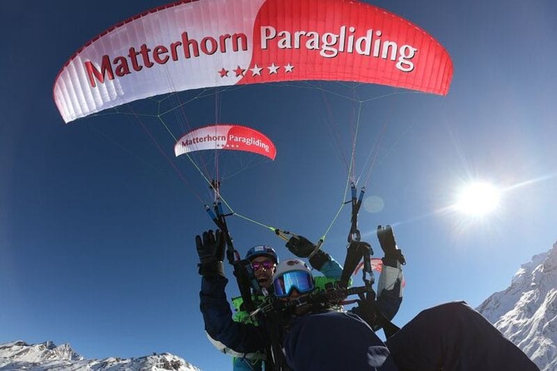 Billet Vol en parapente biplace à Zermatt