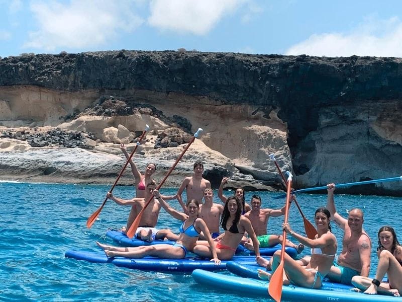 Billet Randonnée en stand-up paddle-board sur les plages de Caleta, à Tenerife