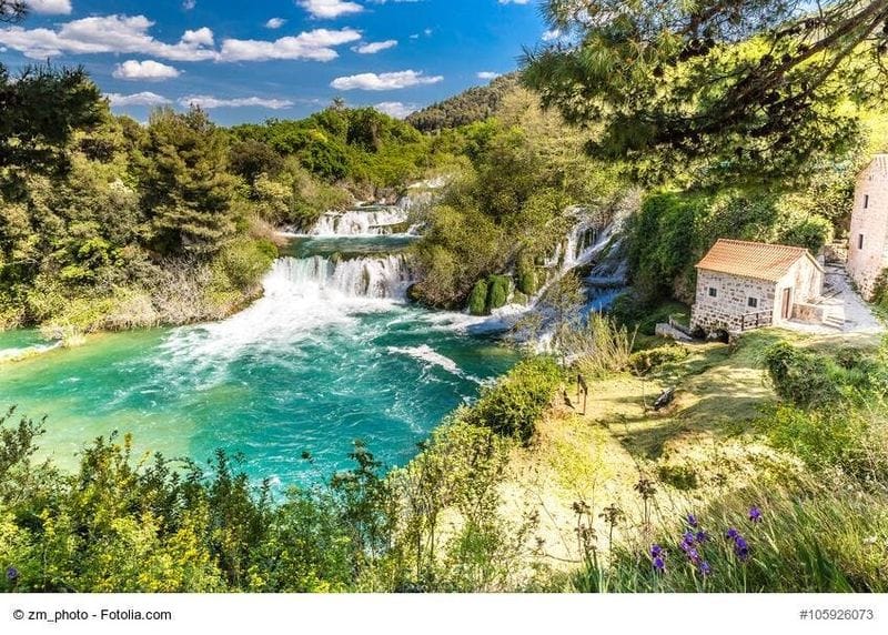 Billet Journée d'excursion au parc national de Krka au départ de Brač