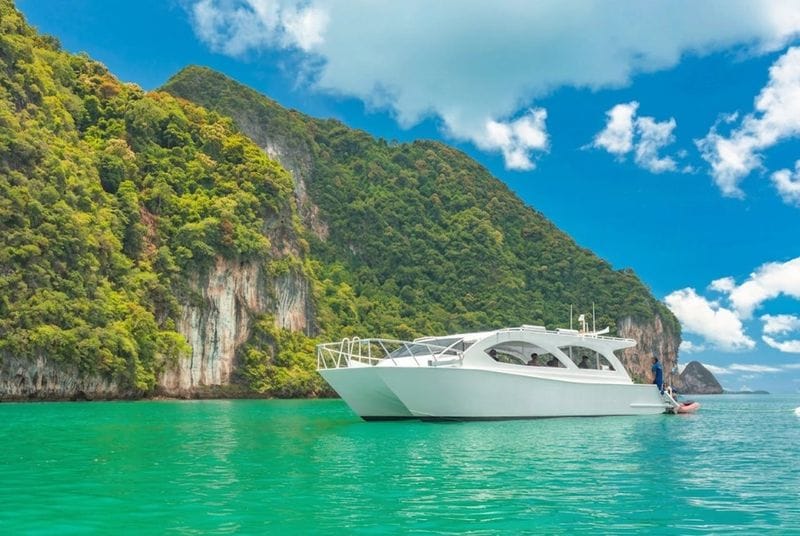 Billet Excursion en hors-bord aux îles Phi Phi avec Bamboo Island et plongée en apnée