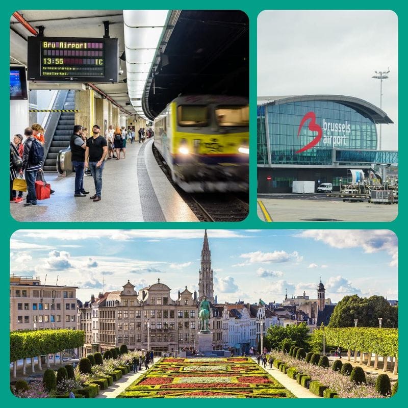 Billet Train aller-retour de l'aéroport de Zaventem à Bruxelles + Audioguide
