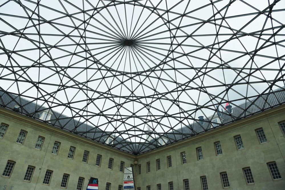 verrière du musée maritime d'Amsterdam