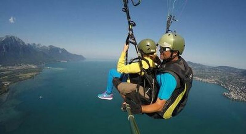 Billet Baptême en Parapente en Suisse au dessus du Lac Léman